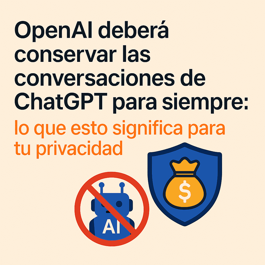 OpenAI deberá conservar las conversaciones de ChatGPT para siempre: lo que esto significa para tu privacidad